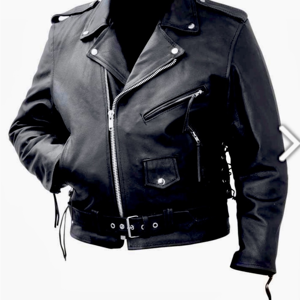 Rocky Mountain unisex large genuine cowhide leather motorcycle jacket